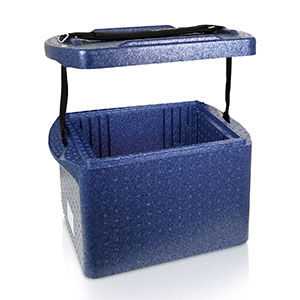 caixa para amostras de transporte