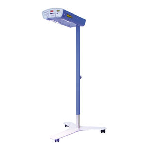 aparelho de fototerapia neonatal / com rodízios / com luz azul
