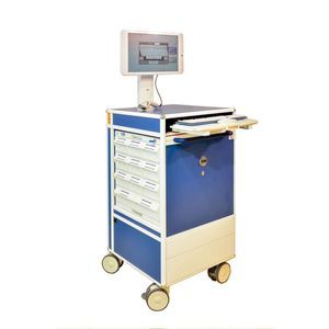 carrinho para computador de distribuição de medicamentos