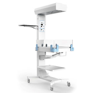 berço aquecido neonatal com lâmpada para fototerapia