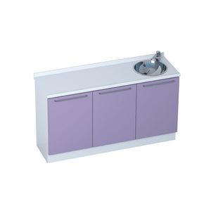 armário para consultório médico / com pia / modular / 3 módulos