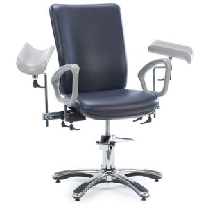 poltrona para coleta de sangue hidráulica / de 2 seções / de altura regulável