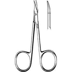 tesouras cirúrgicas / para pacientes humanos / curvas