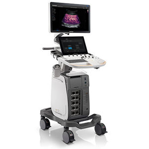 aparelho de ultrassom com carrinho