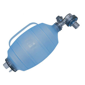 reanimador manual para adulto / reutilizável / em silicone / com válvula limitadora de pressão
