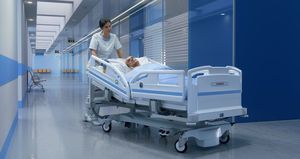 cama hospitalar / para hospital / elétrica / de altura regulável
