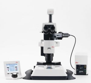 estereomicroscópio de laboratório
