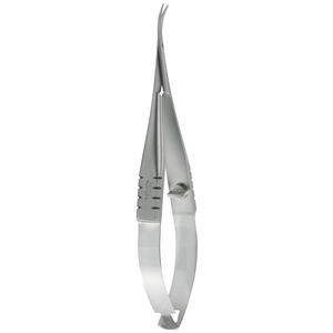 tesouras para cirurgia oftálmica / de lâmina / para pacientes humanos / curvas