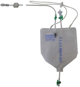 bolsa de drenagem ventricular / com 1 câmara