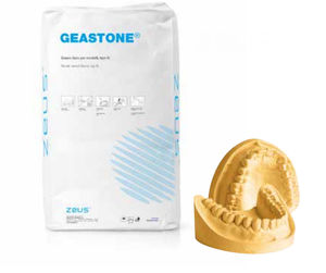material dentário em pedra