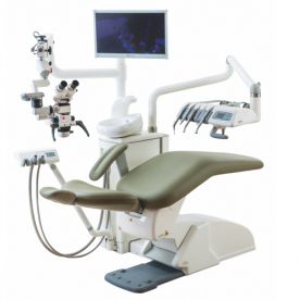 conjunto odontológico com monitor