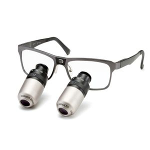 lupa binocular com armação