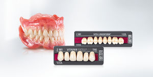 prótese dentária em compósito
