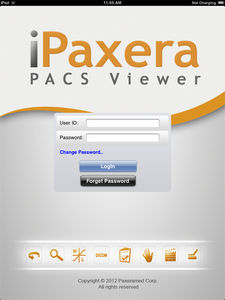 aplicativo para iOS para PACS
