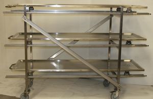 suporte de armazenamento para macas de transporte de corpos