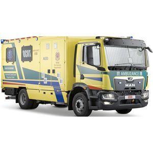 ambulância para prevenção de contaminação