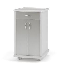 mesa de cabeceira com rodízios