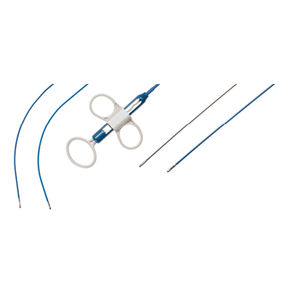 pinça para endoscopia / de biópsia endomiocárdica / descartável / curva