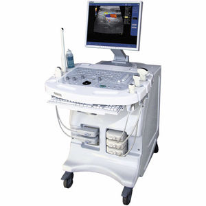 aparelho de ultrassom com carrinho