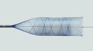 stent intracraniano / em nitinol / de suporte para espiral de embolização