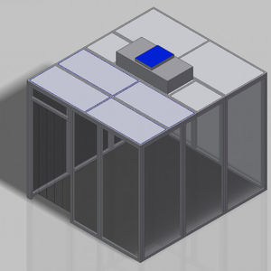 sala limpa de grandes dimensões