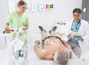 eletrocardiógrafo para ECG em repouso
