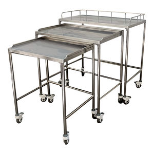 mesa para instrumental em aço inoxidável