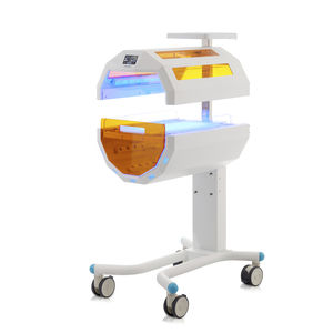 aparelho de fototerapia neonatal / com rodízios / com luz azul