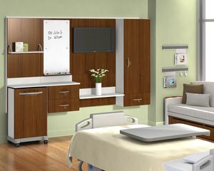 armário para arrumação / para quarto de pacientes / modular