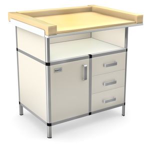 bancada com gavetas / com compartimentos de arrumação / modular