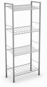 estante com 4 planos / aramada / em aço inoxidável