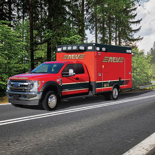 Ambulância com baú - American Emergency Vehicles - tipo I / a diesel