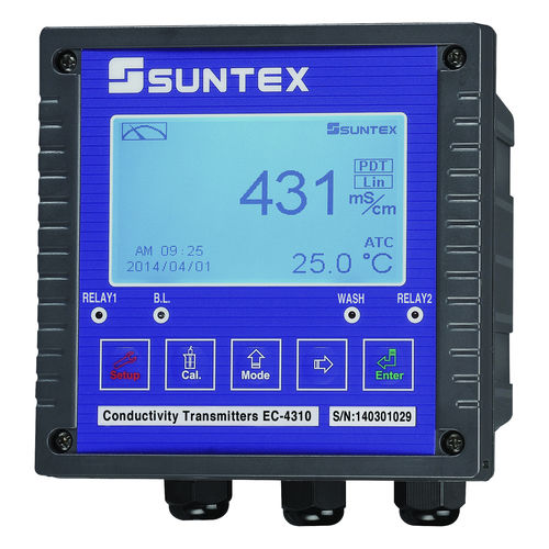 Transmissor de condutividade - EC-4310  - Suntex Instruments - para análise de água / com conexão sem fio