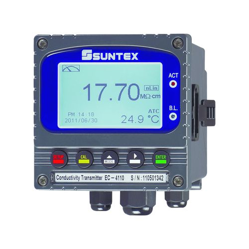 Transmissor de condutividade - EC-4110 - Suntex Instruments - para análise de água / com conexão sem fio