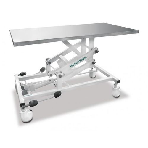 Mesa de exame para uso veterinário - 600200 - Eickemeyer Veterinary Equipment - hidráulica / com altura regulável / com rodízios