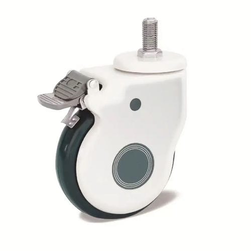 Roda para cama hospitalar - PX504A - Pinxing Medical Equipment - com freio / em borracha / giratória