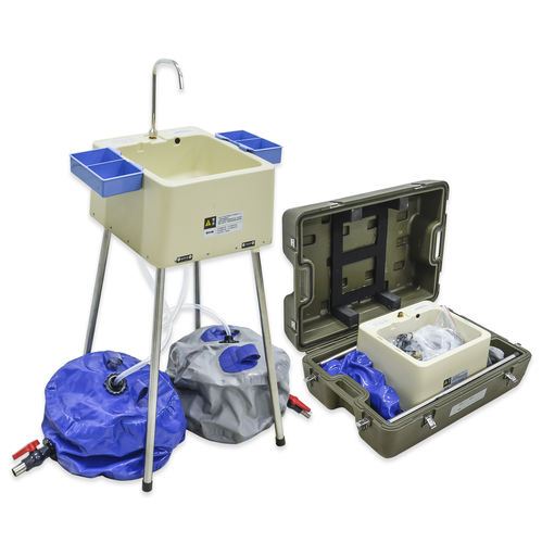 Lavatório para centro cirúrgico 1 posto - PX2019 - Pinxing Medical Equipment - em aço inoxidável / comando eletrónico