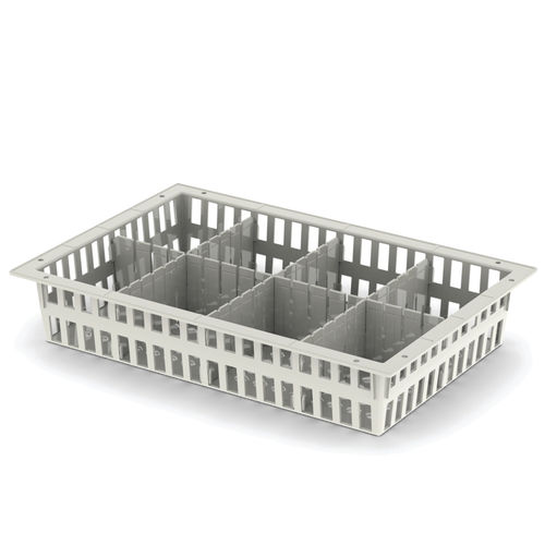 Cesto em ABS - 10X40X60cm ABS Modular ISO System  - Pegasus Medical Concepts - modular