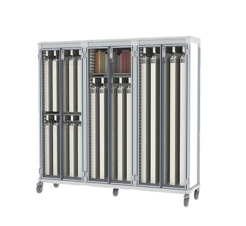 Carrinho hospitalar - APL-4.0EEE-GD - Pegasus Medical Concepts - para hospital / para cateteres / de acondicionamento