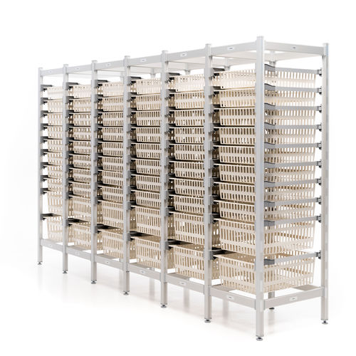Suporte de armazenamento modular - SALUS ISO6040 Stationary + EZ-Slide - Pegasus Medical Concepts - em alumínio