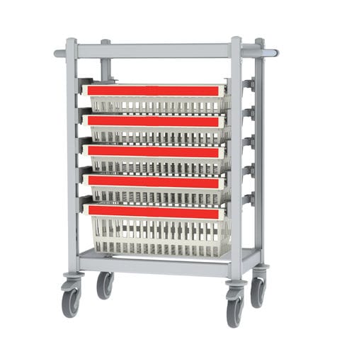 Carrinho para hospital - SLS-U-1640 + Color-Coding - Pegasus Medical Concepts - para uso geral / para medicamentos / de transporte