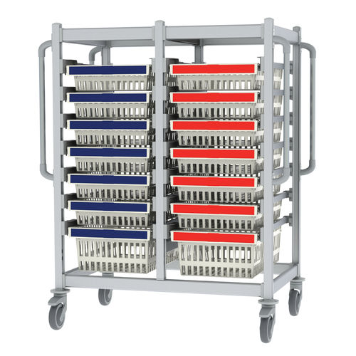 Carrinho para hospital - SLS-UU-1640 + Color-Coding - Pegasus Medical Concepts - para uso geral / para medicamentos / de transporte