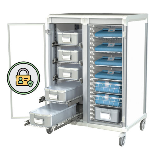Carrinho para hospital - SECURED CART FOR CSSD - Pegasus Medical Concepts - para material de esterilização / para uso geral / para instrumental