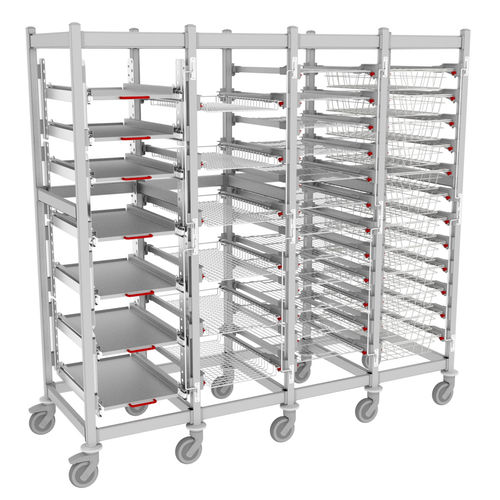Estante modular - Salus Cart CSSD - Pegasus Medical Concepts - para caixas / para cestos / para farmácia