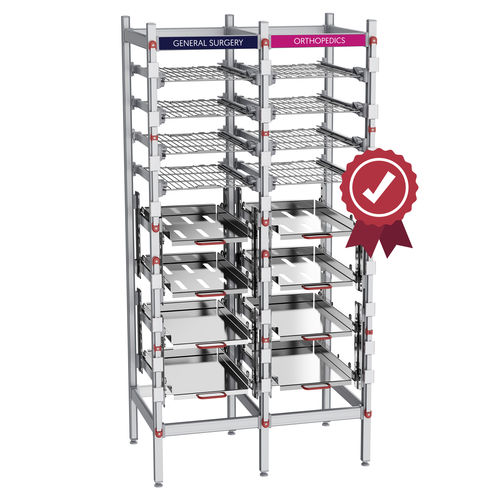 Estante modular - SALUS CSSD  - Pegasus Medical Concepts - para caixas / de esterilização / de estrutura aberta
