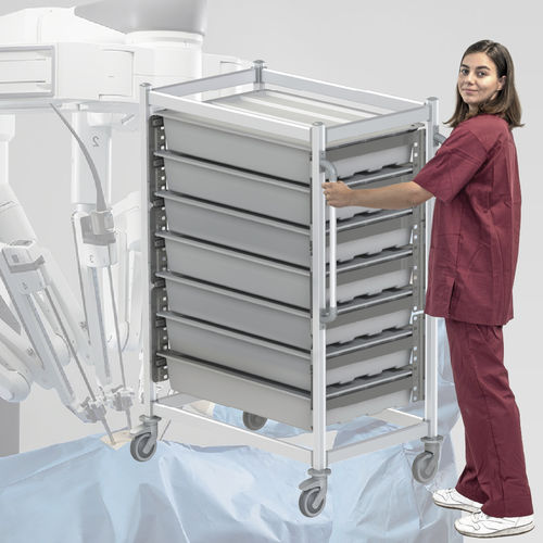 Carrinho para sala de cirurgia - Da Vinci arms - Pegasus Medical Concepts - para aparelho / de acondicionamento / móvel