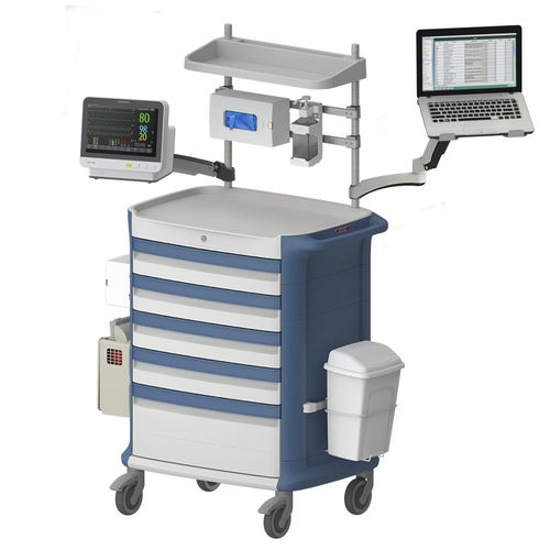 Carrinho de anestesia - POLY AN - Pegasus Medical Concepts - para hospital / para medicamentos / com gavetas