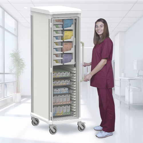 Carrinho de sutura - Dual-access - Pegasus Medical Concepts - hospitalar / cirúrgico / para material estéril
