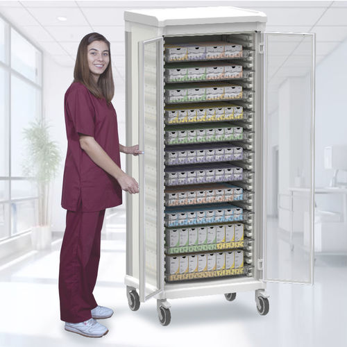 Carrinho de sutura - ClearView - Pegasus Medical Concepts - hospitalar / cirúrgico / de transporte