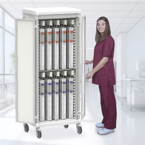 Carrinho hospitalar - 10 Cath - Pegasus Medical Concepts - para sala de cirurgia / para material estéril / para cateteres